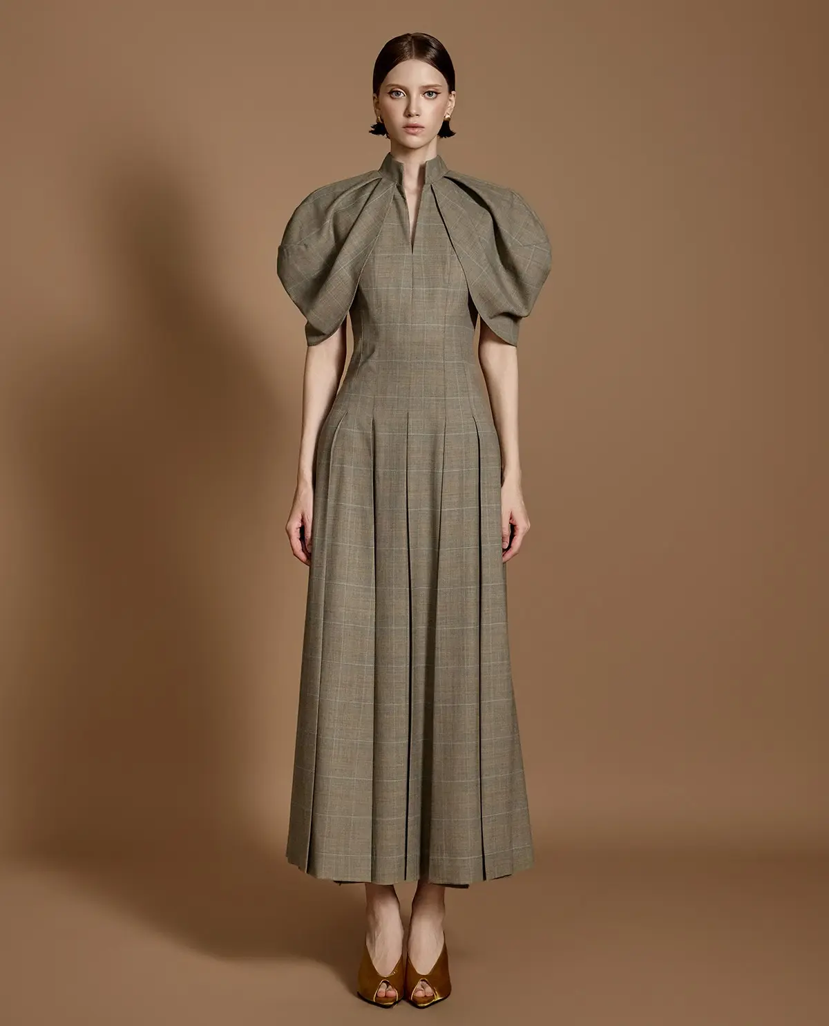 Wool Dress (Beige)