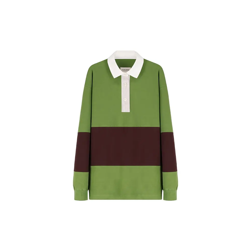 Stripe Rugby Shirt (Olive)