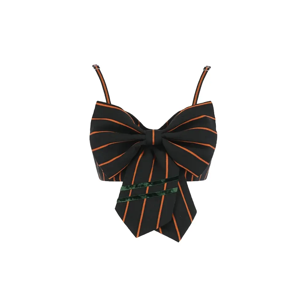 Ribbon Bustier Top (Green)