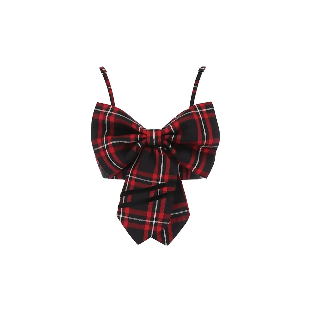 Ribbon Bustier Top (Red)