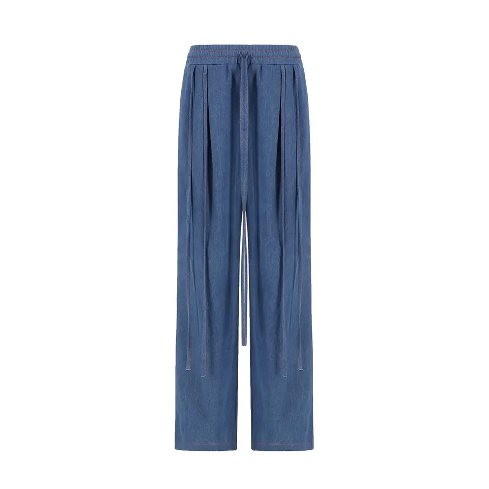 Denim String Pants