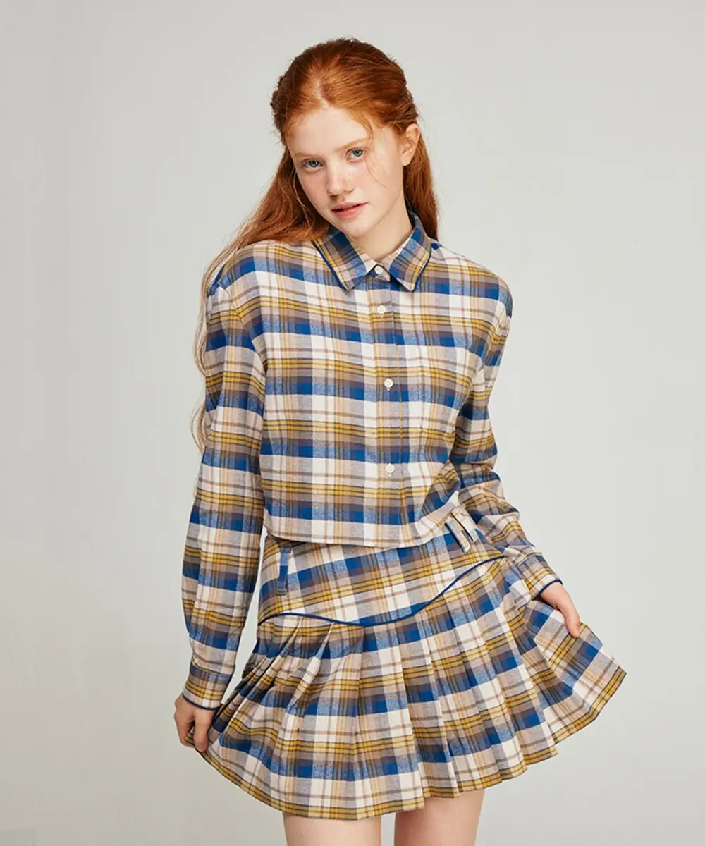 Plaid Crop Shirt
