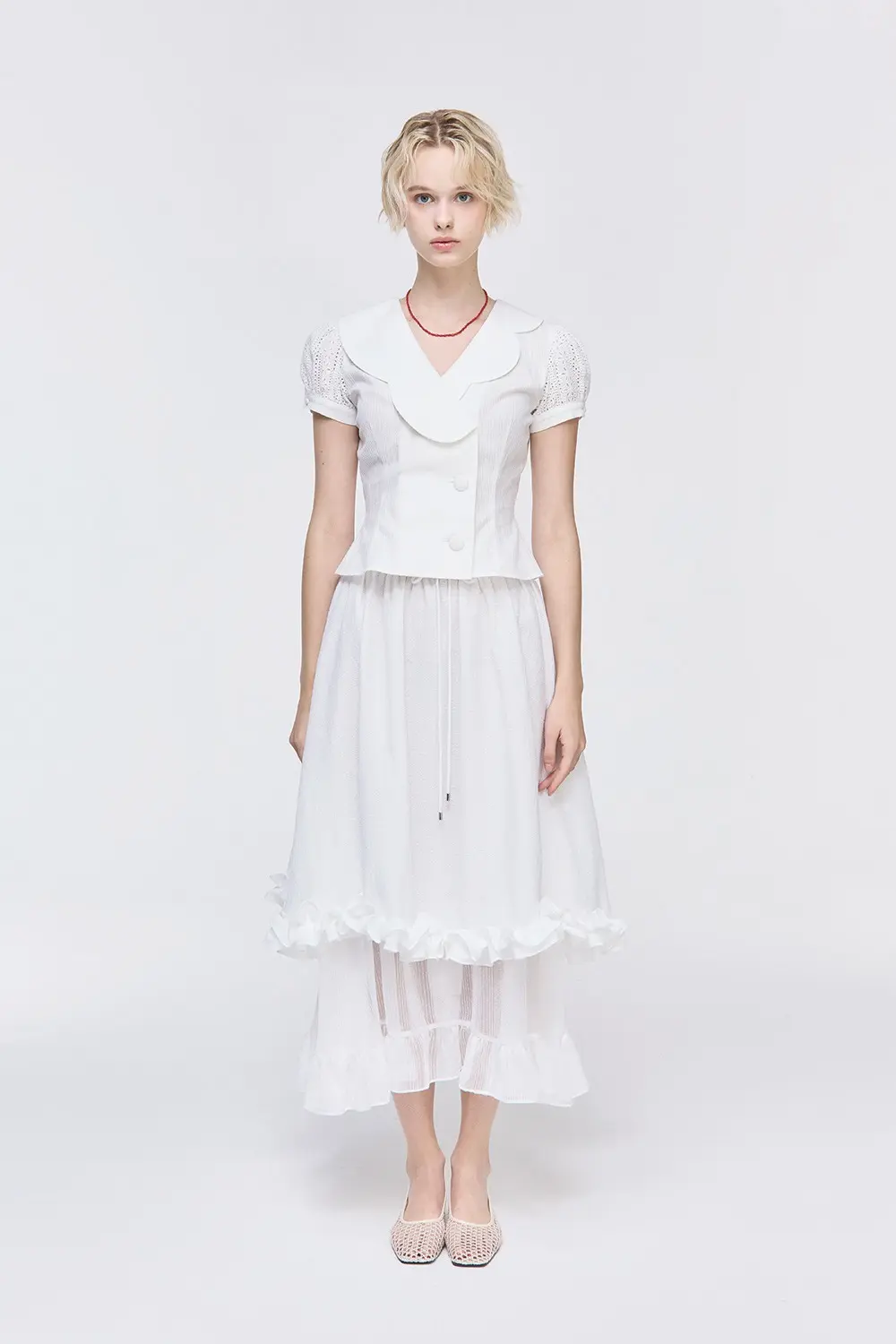 Double Layered Ruffle Skirt
