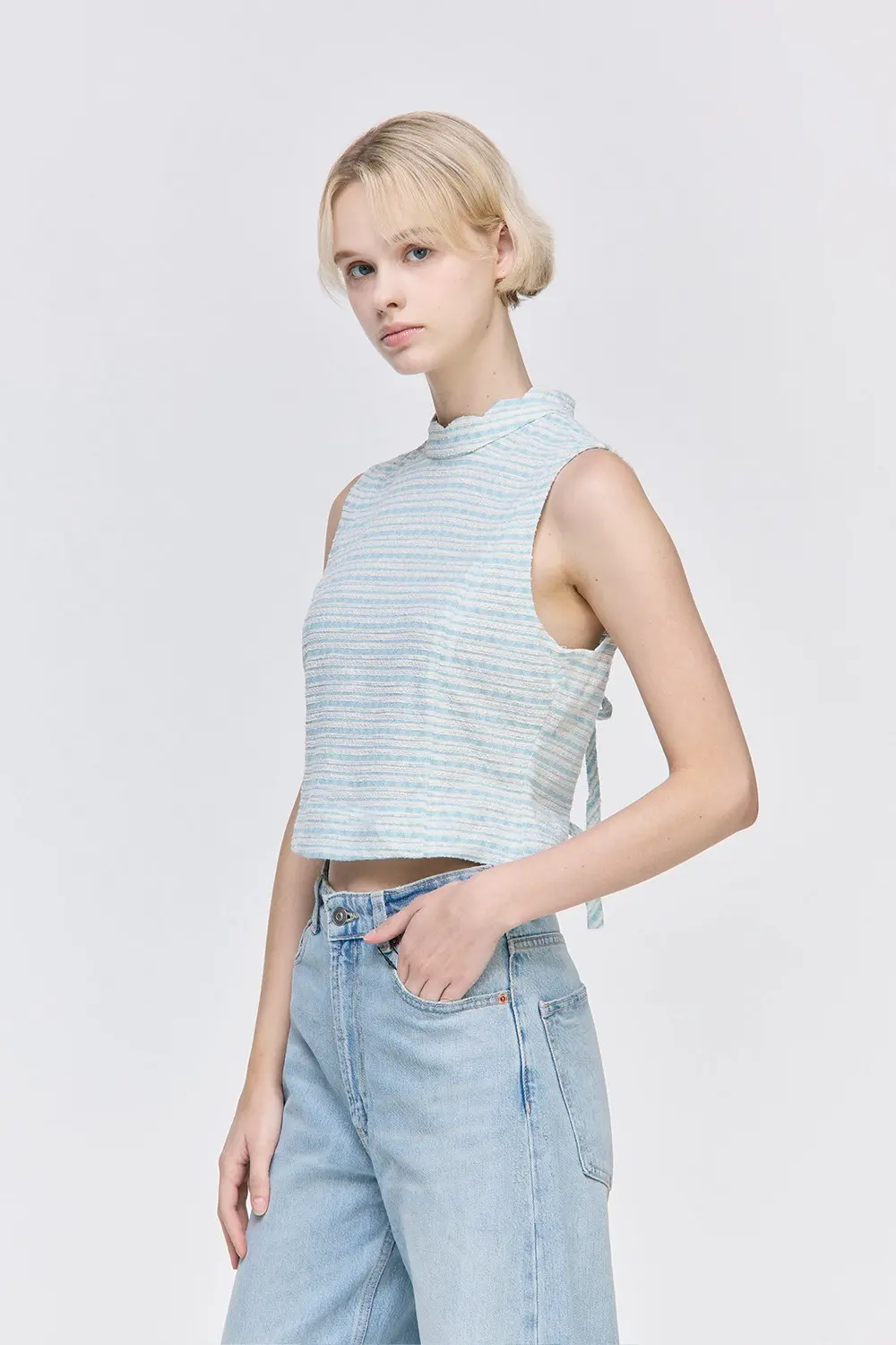 Flower Collar Top