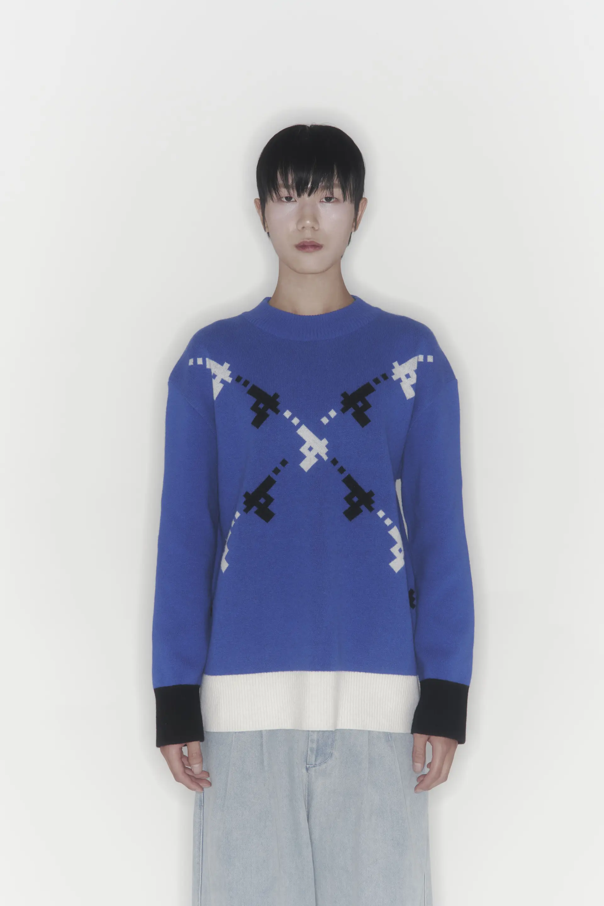 Gun Knit Sweater (Blue)