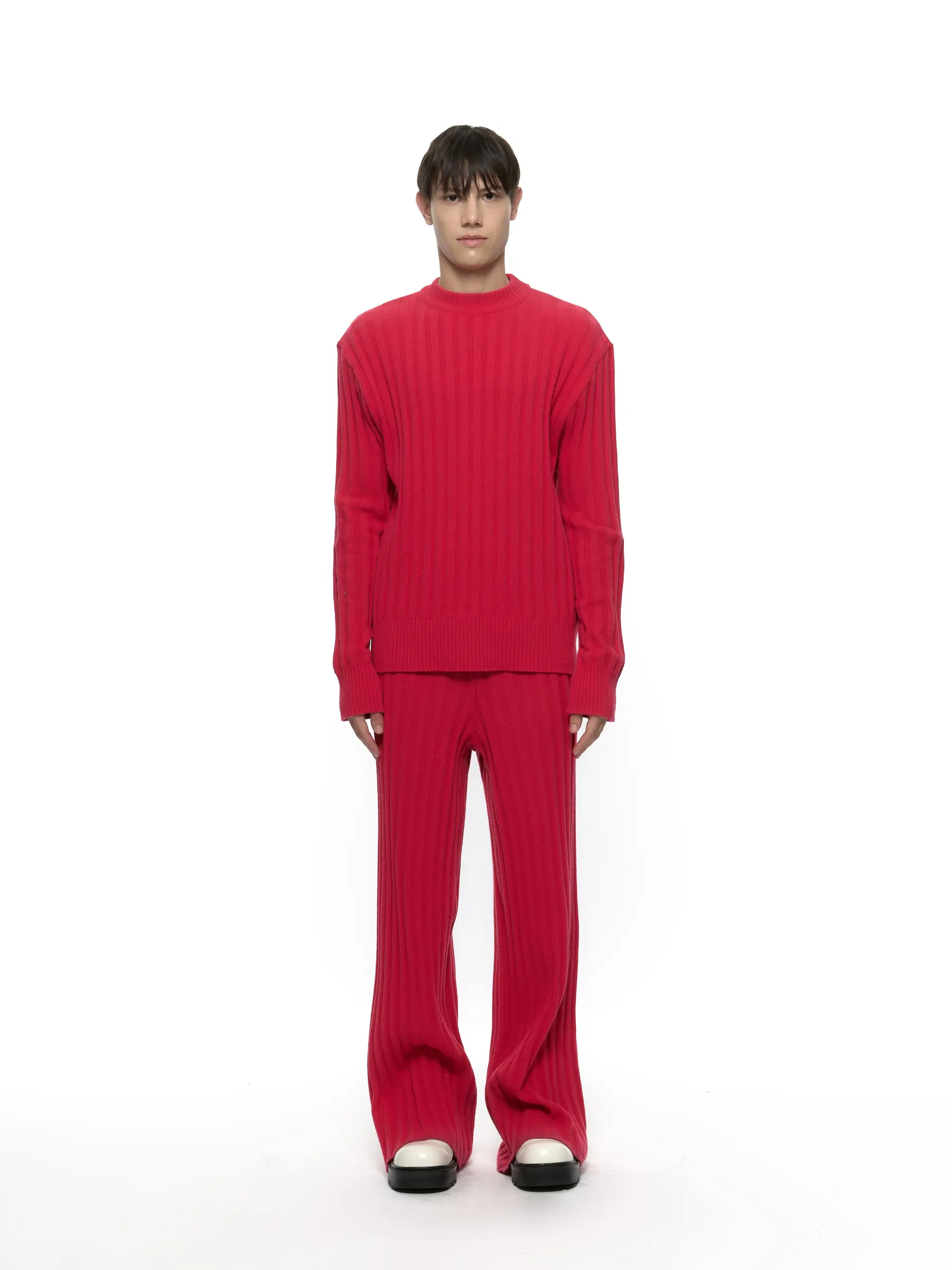 Merino Wool Sweater (Hot Pink)