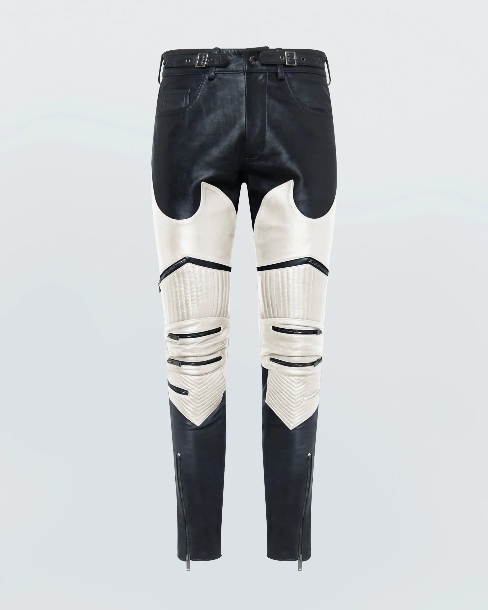 Biker Faux Leather Pants