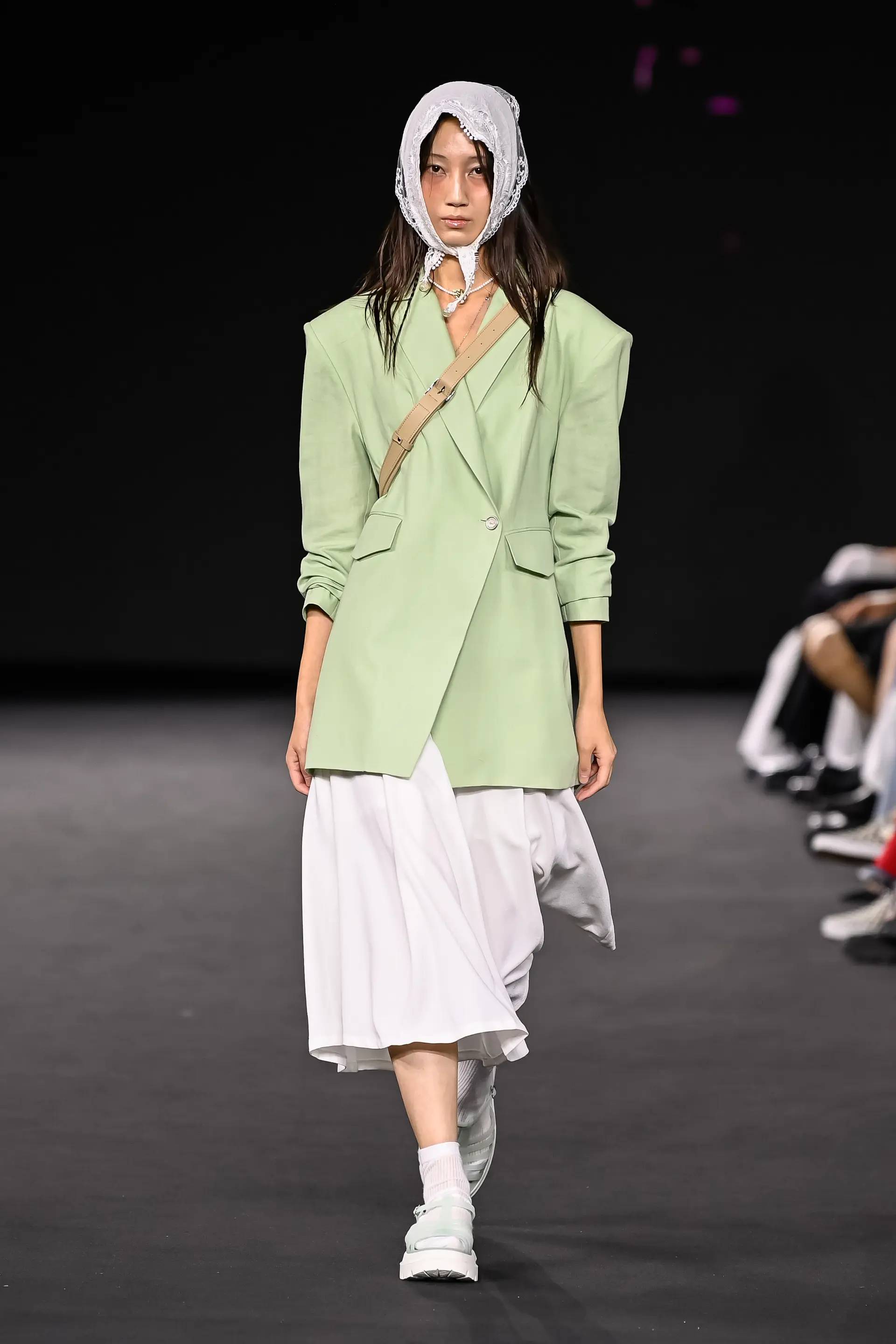 26SS Pastel Green One Buton Jacket