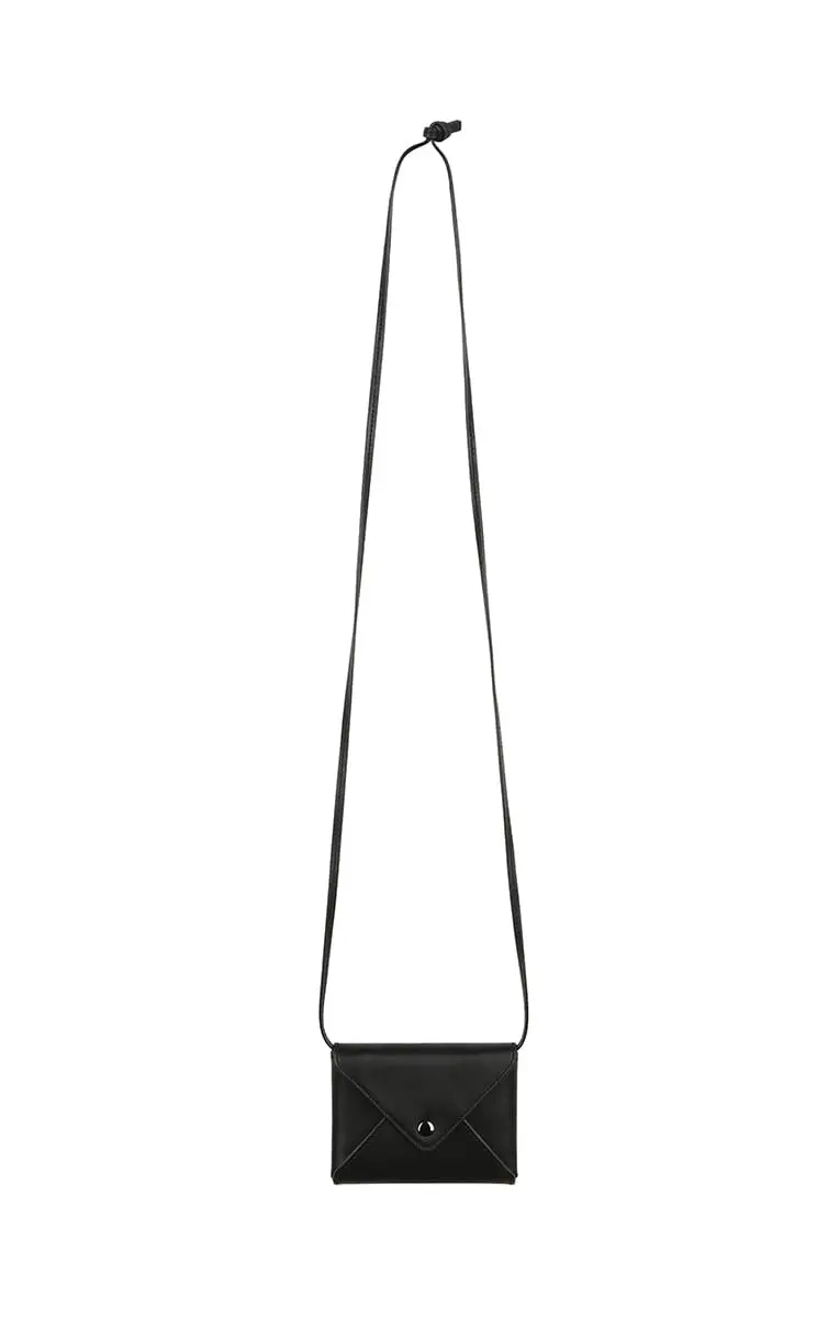 Petite Envelope Bag (Necklace Wallet) (Black)