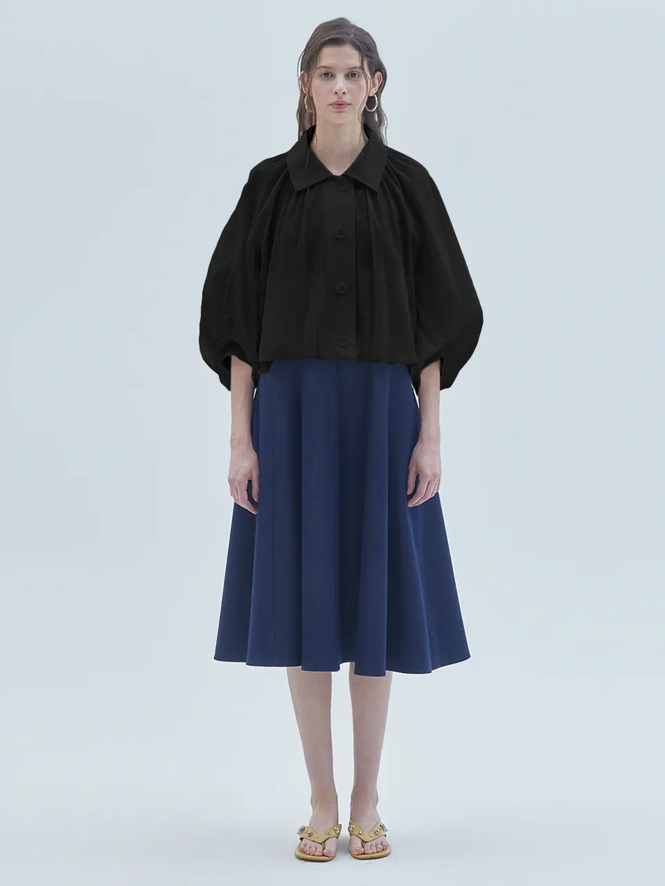 Wearable Dot Balloon Jacket Black