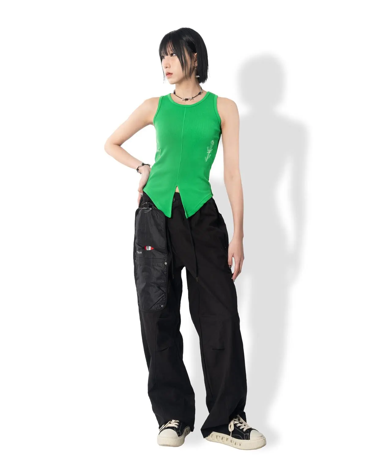 Transform Back String Pants (Black)