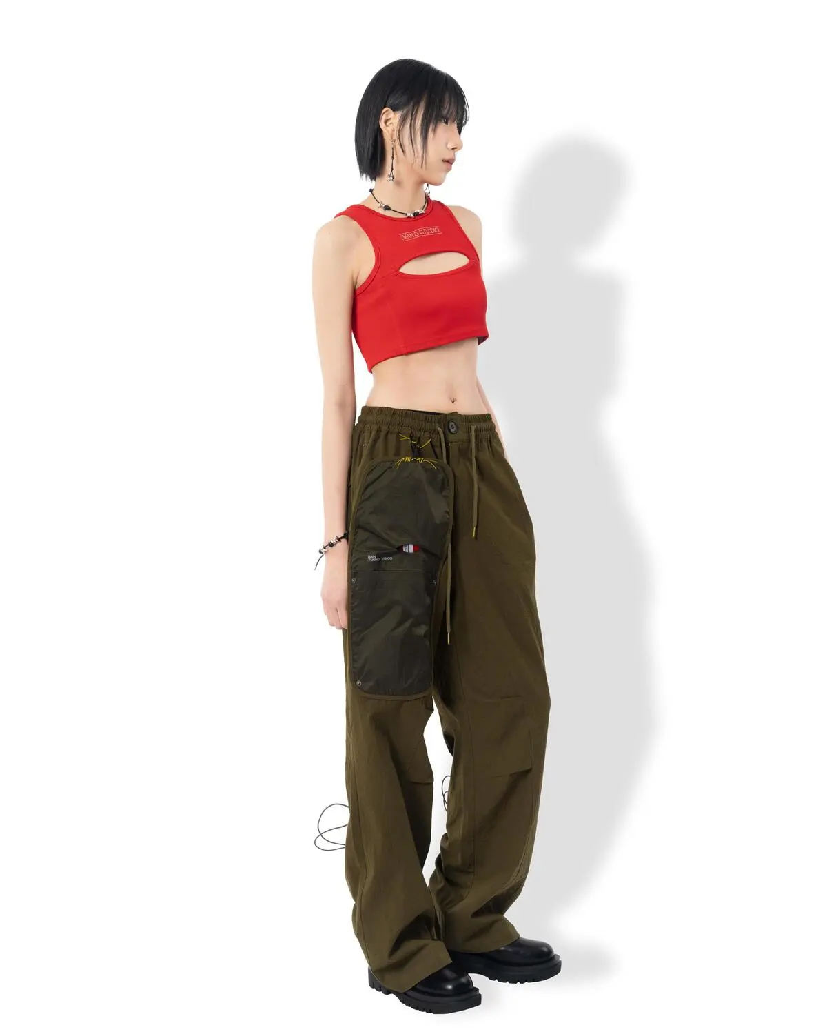 Transform Back String Pants (Khaki)