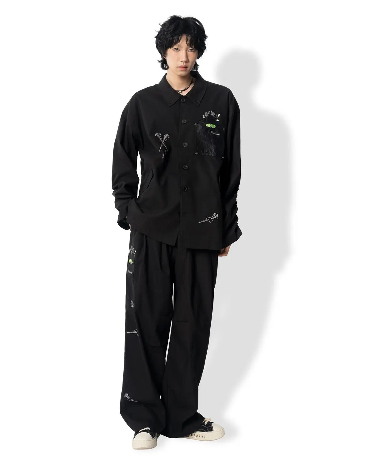 Lip bio shirring coach jacket