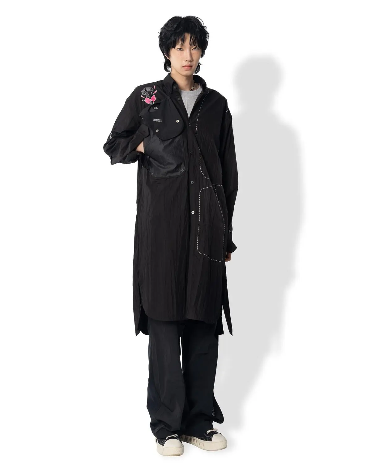Pleated Long Shirt