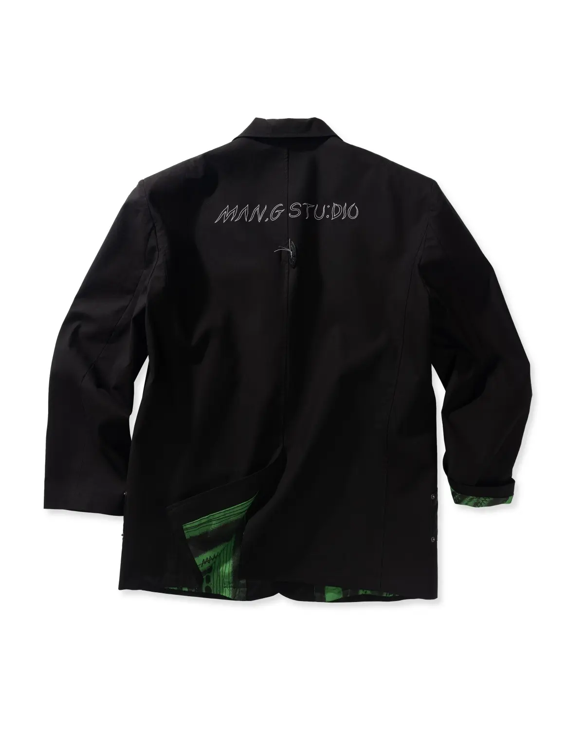 Crease Out Pocket Blazer (Black)
