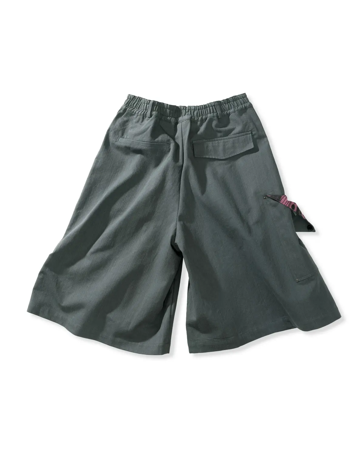 Side Pocket Bermuda Pants (Gray)