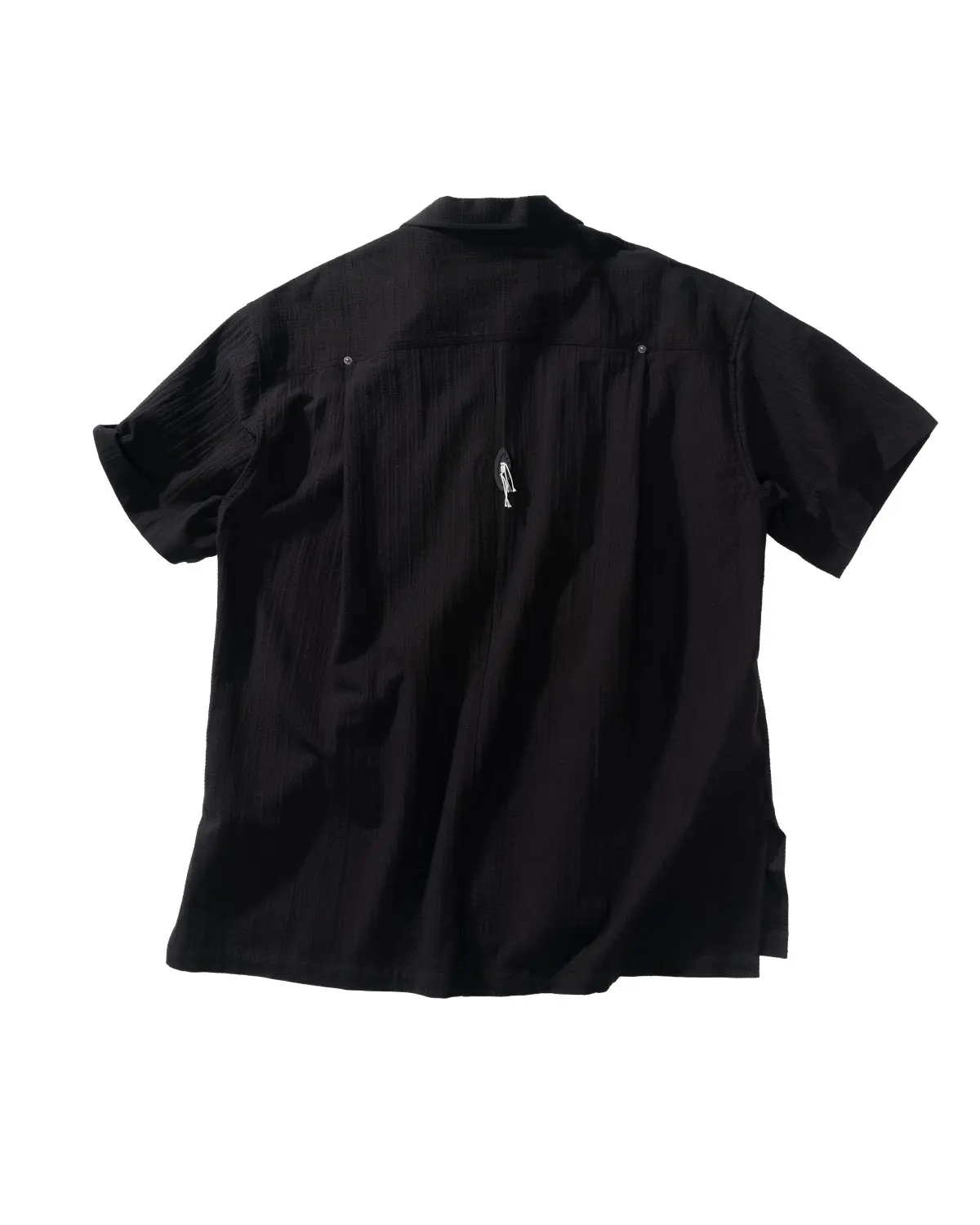 Folding Pocket Short-Sleeved Shirt (Black)