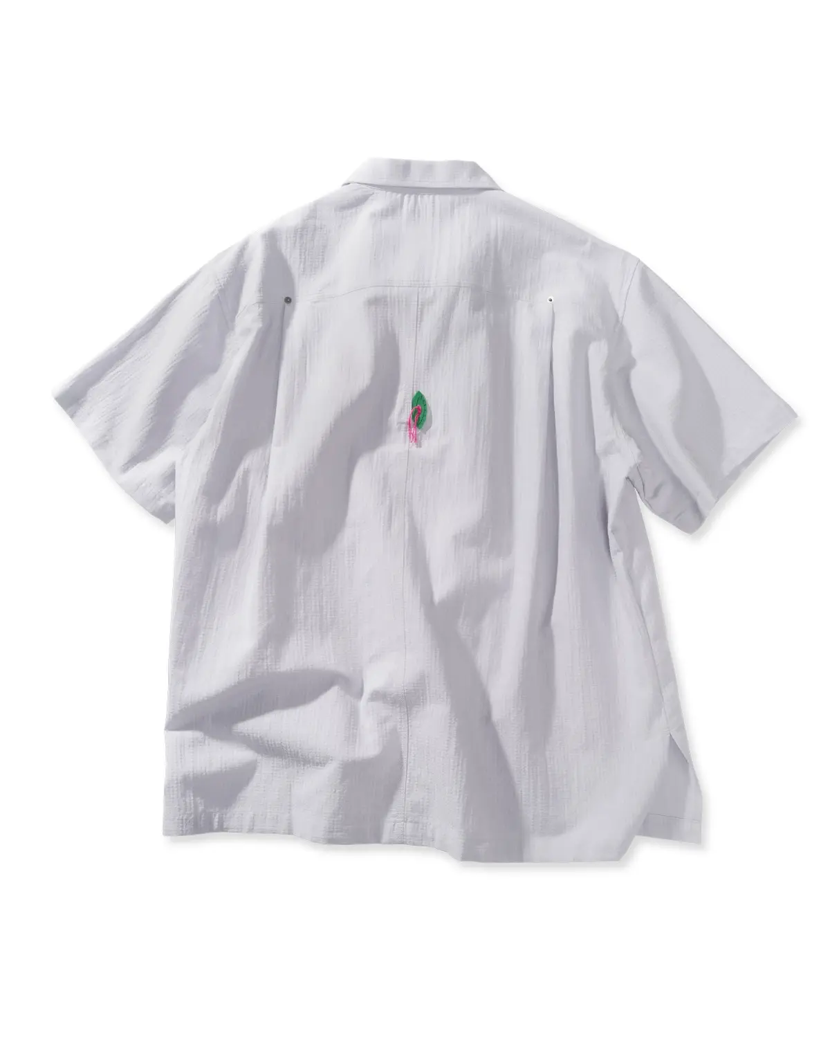 Folding Pocket Short-Sleeved Shirt (Gray)