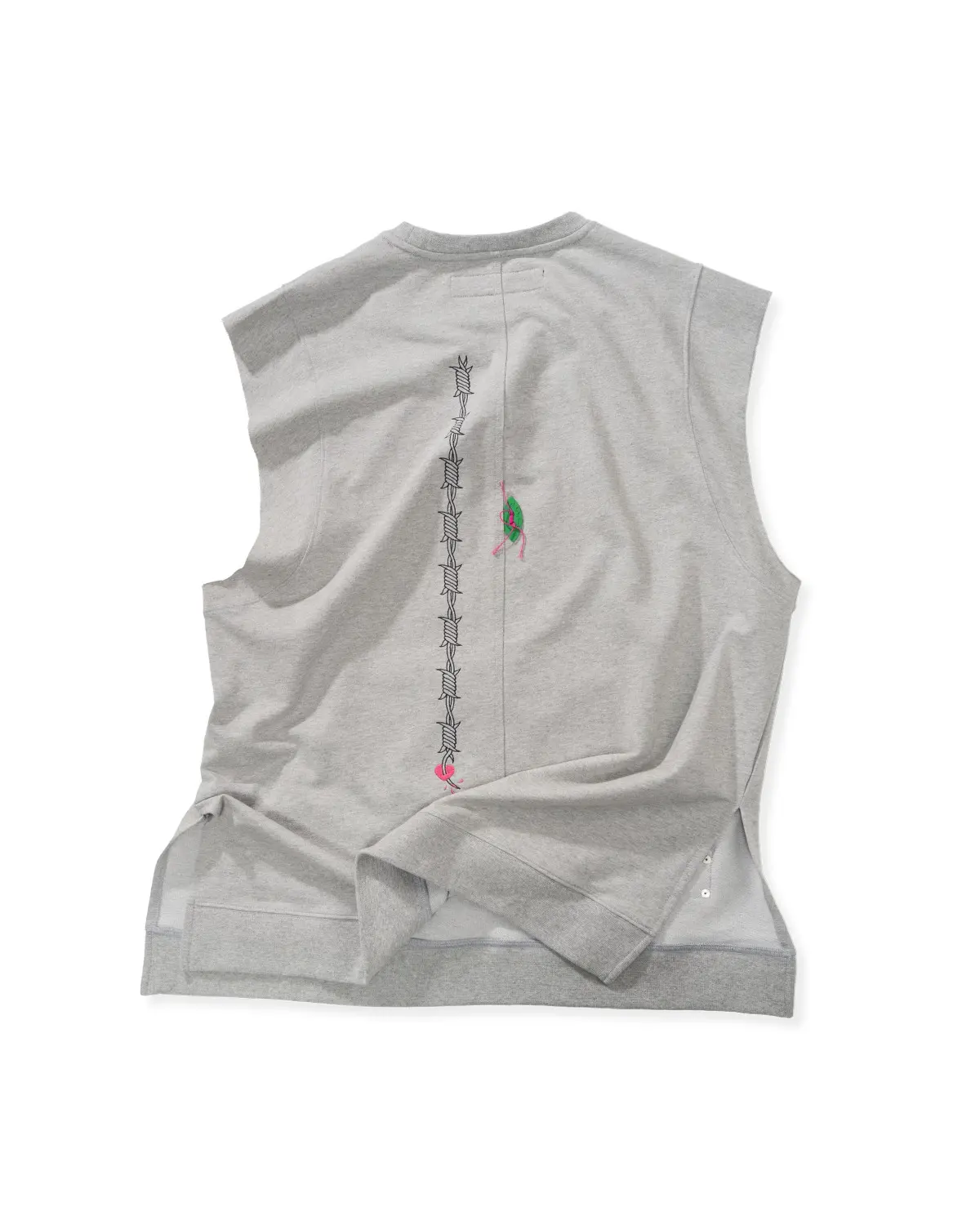 Barbed Wire Oversized Sleeveless (Gray)