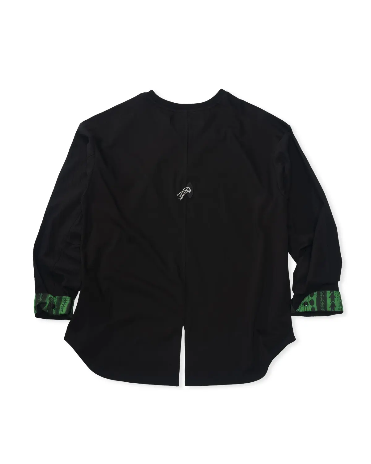 Tab Accent Mix-Match T-Shirt (Black)