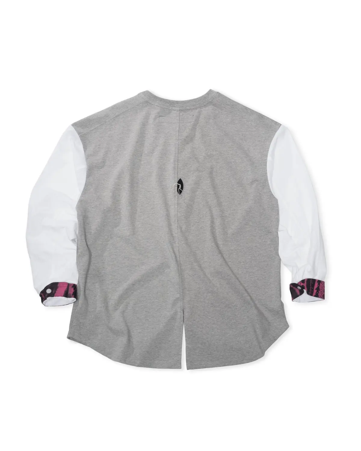 Tab Accent Mix-Match T-Shirt (Gray)