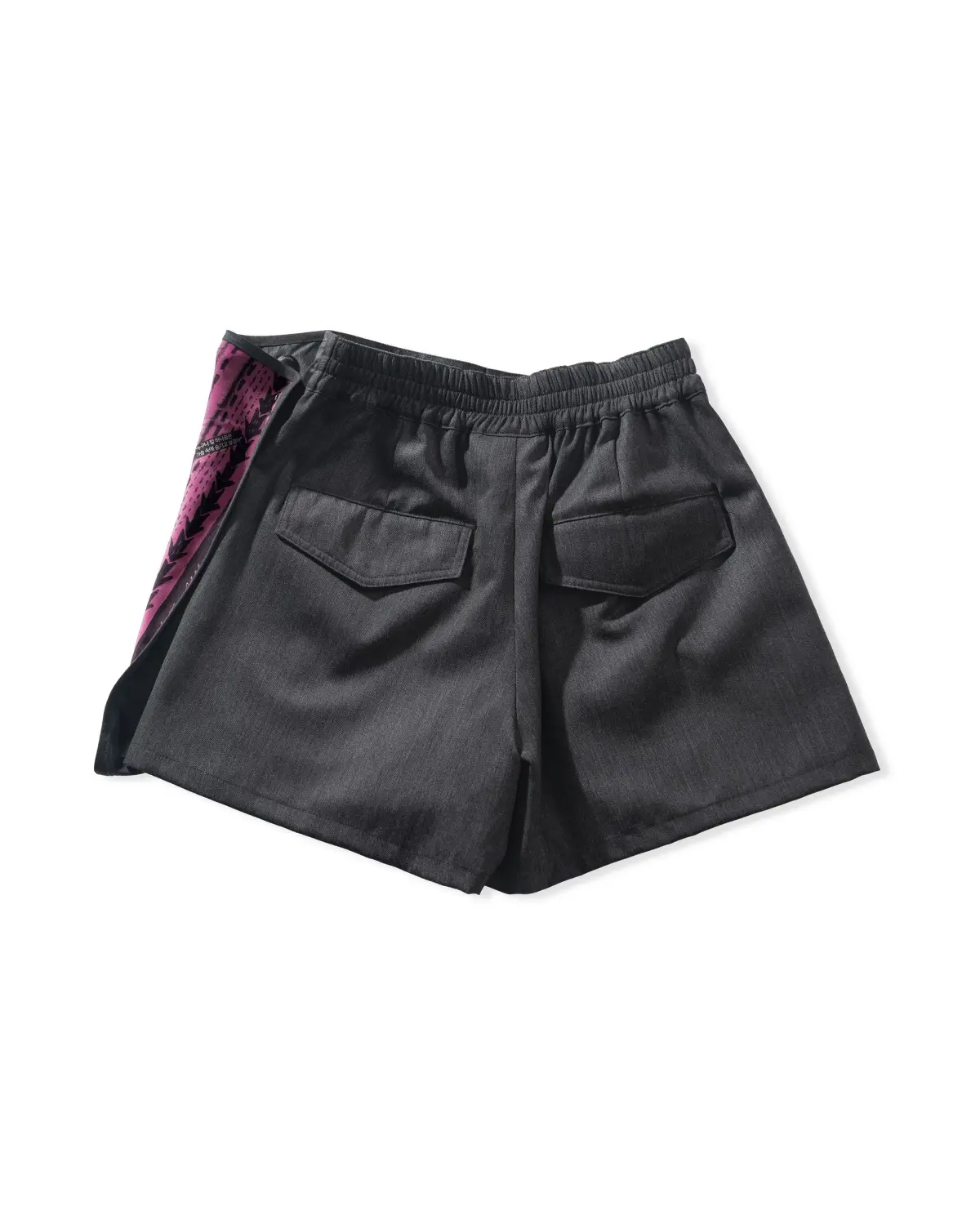 Mixmatch Wrap Skirt Pants (Gray)