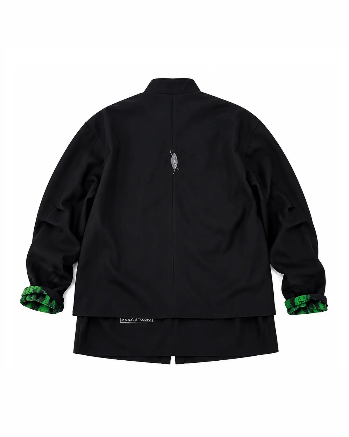 Eye Comet Layered Twill Jacket (Black)