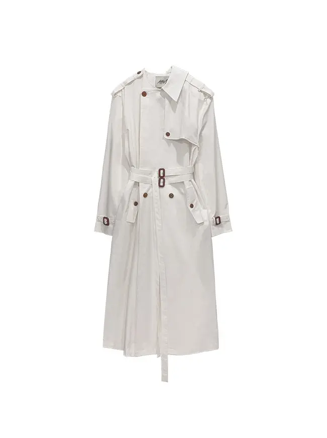Origami Trench Coat (Ivory)