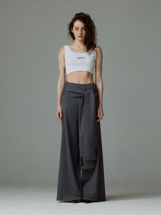 Tie-Up Sleeve Pants