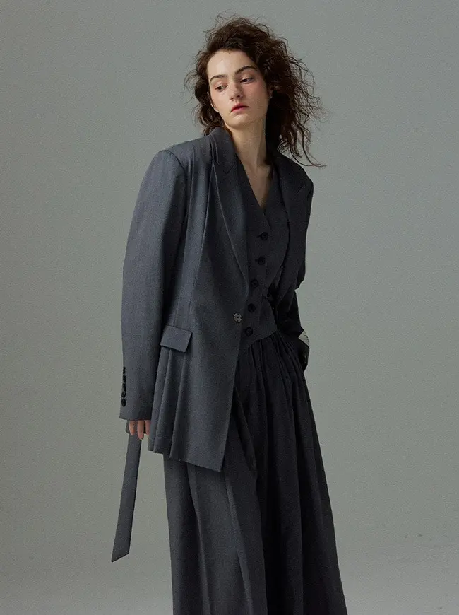 Tuck Jacket (Gray)