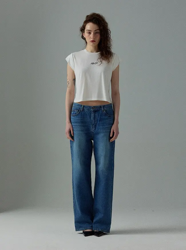 Logo Basic Slim T-Shirt (Ivory)