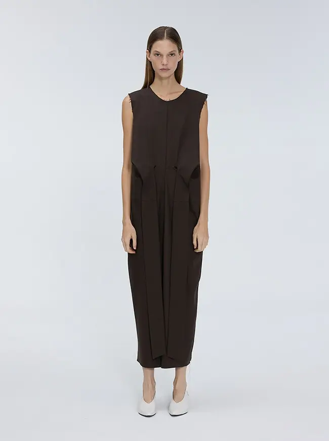 Middle Bow Long Dress