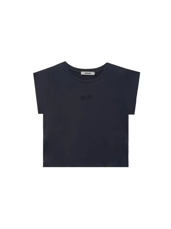 Logo Basic Slim T-Shirt (Navy)