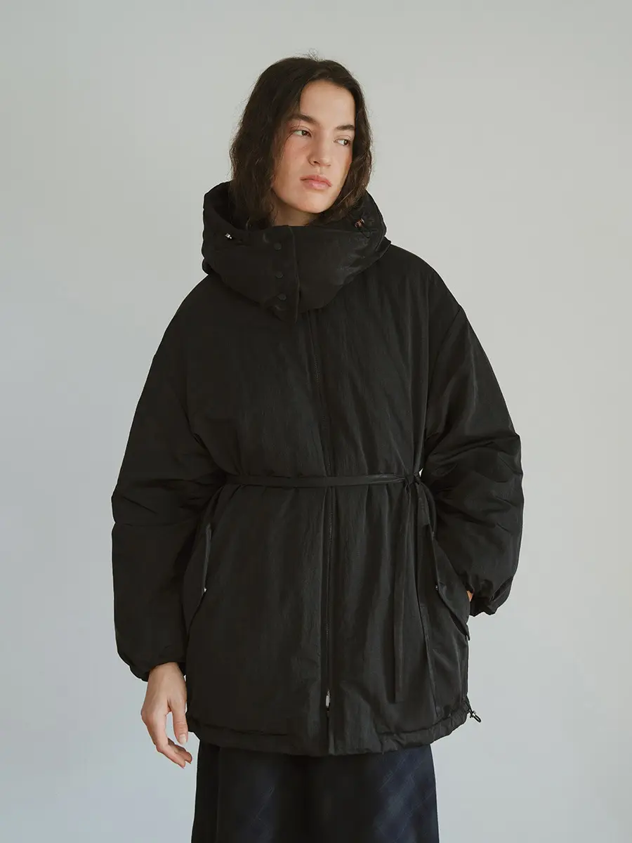 TVW REVERSIBLE HOODED GOOSE DOWN JUMPER_BLACK