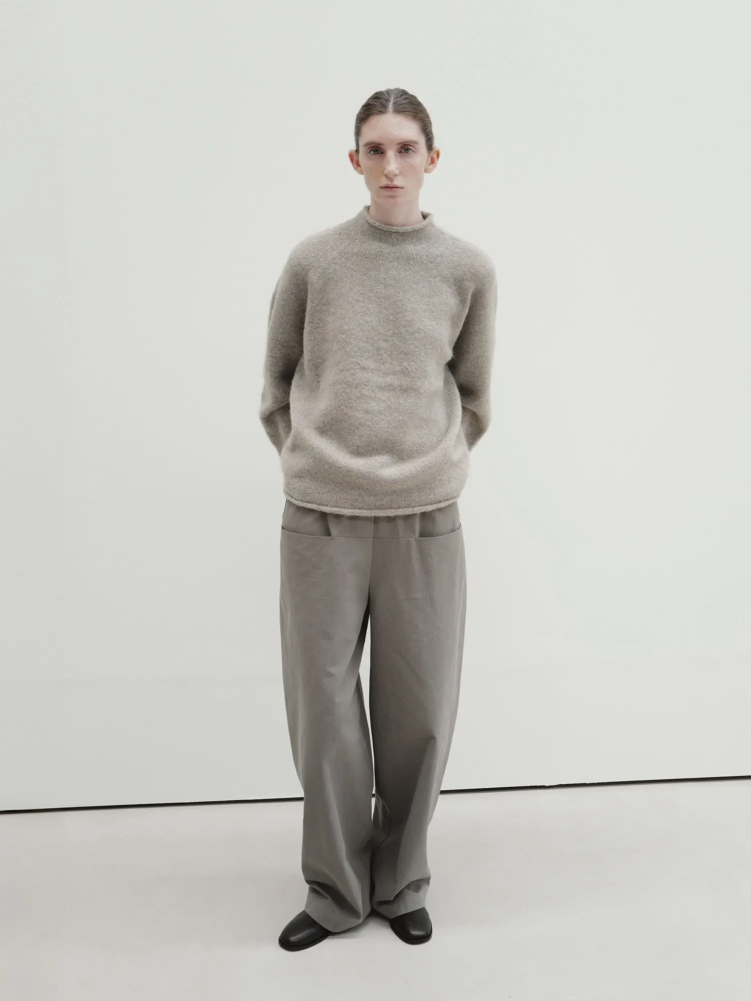 Soft Mock Knit (Ash)