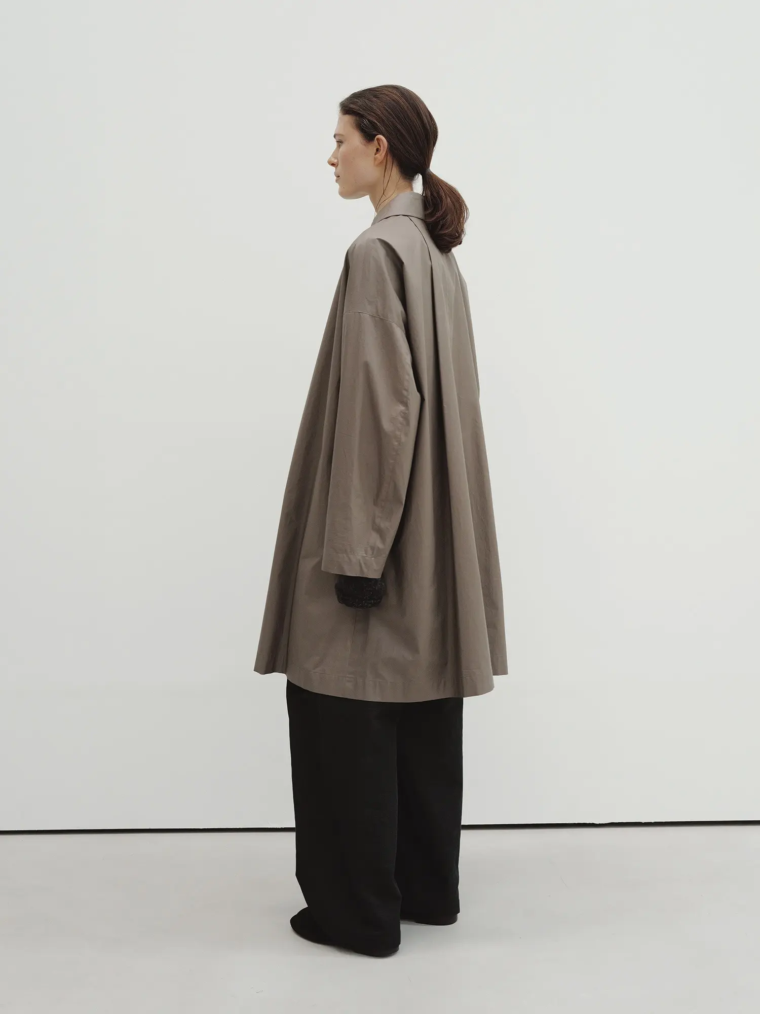 A-Line Wind Coat (Deep Taupe)