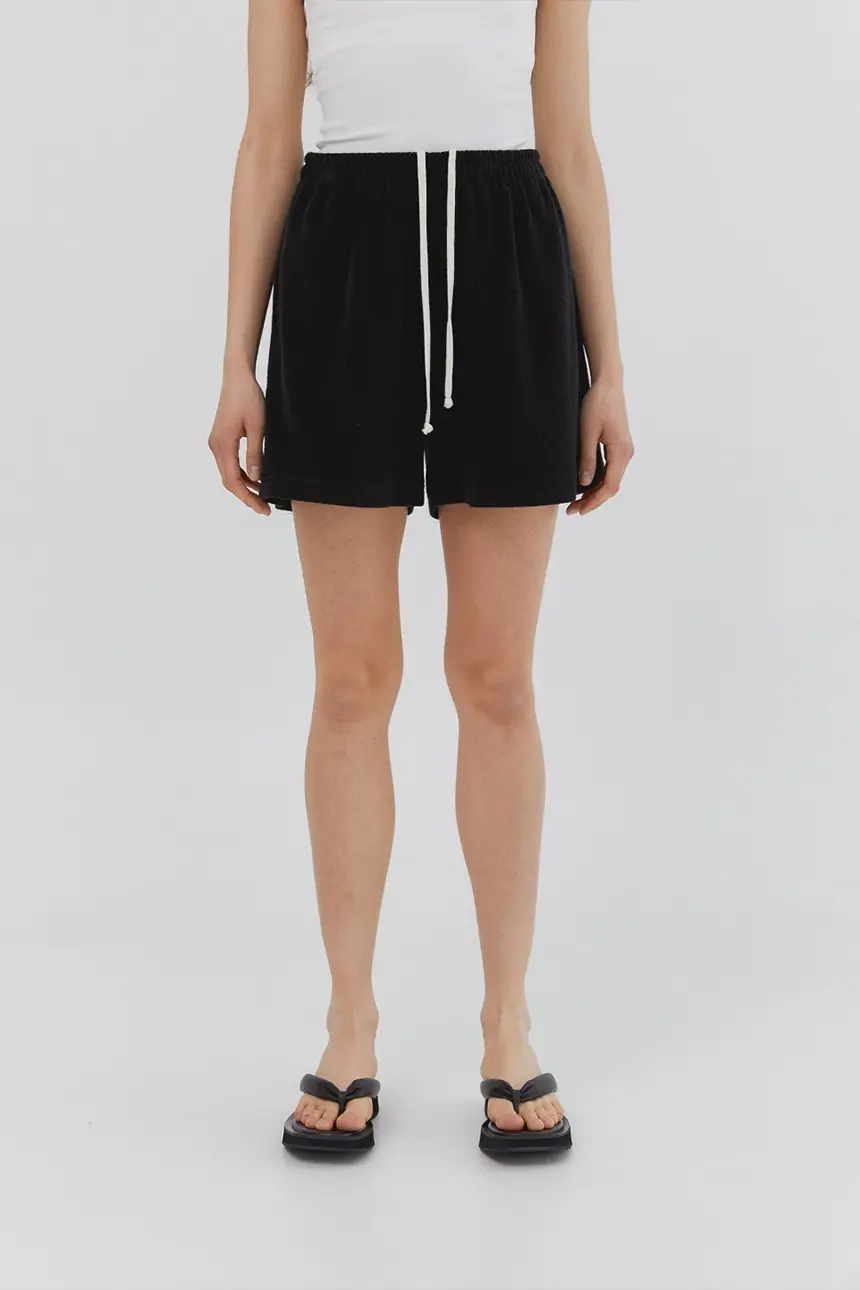 Terry Bending Shorts (Black)