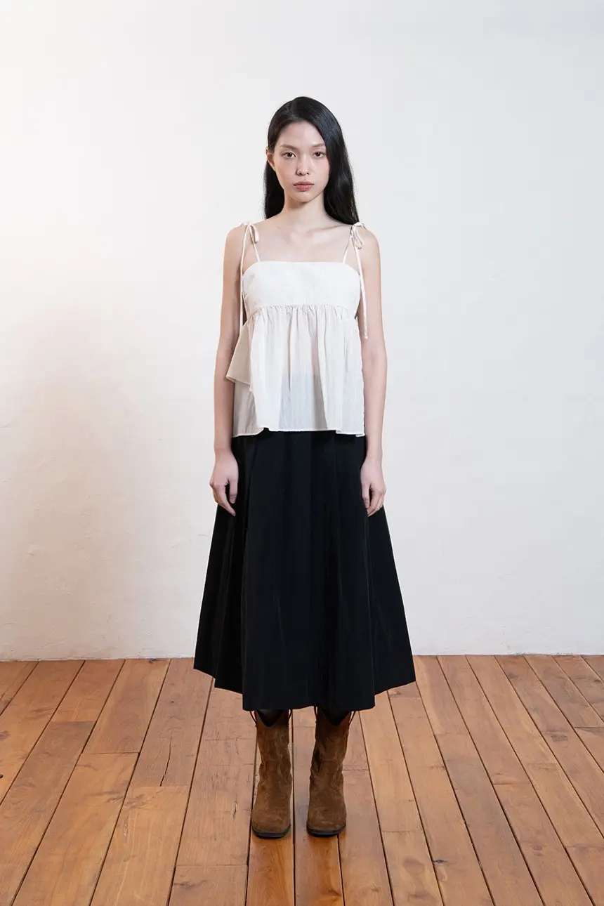 Unbalance Frill Bustier (Natural)