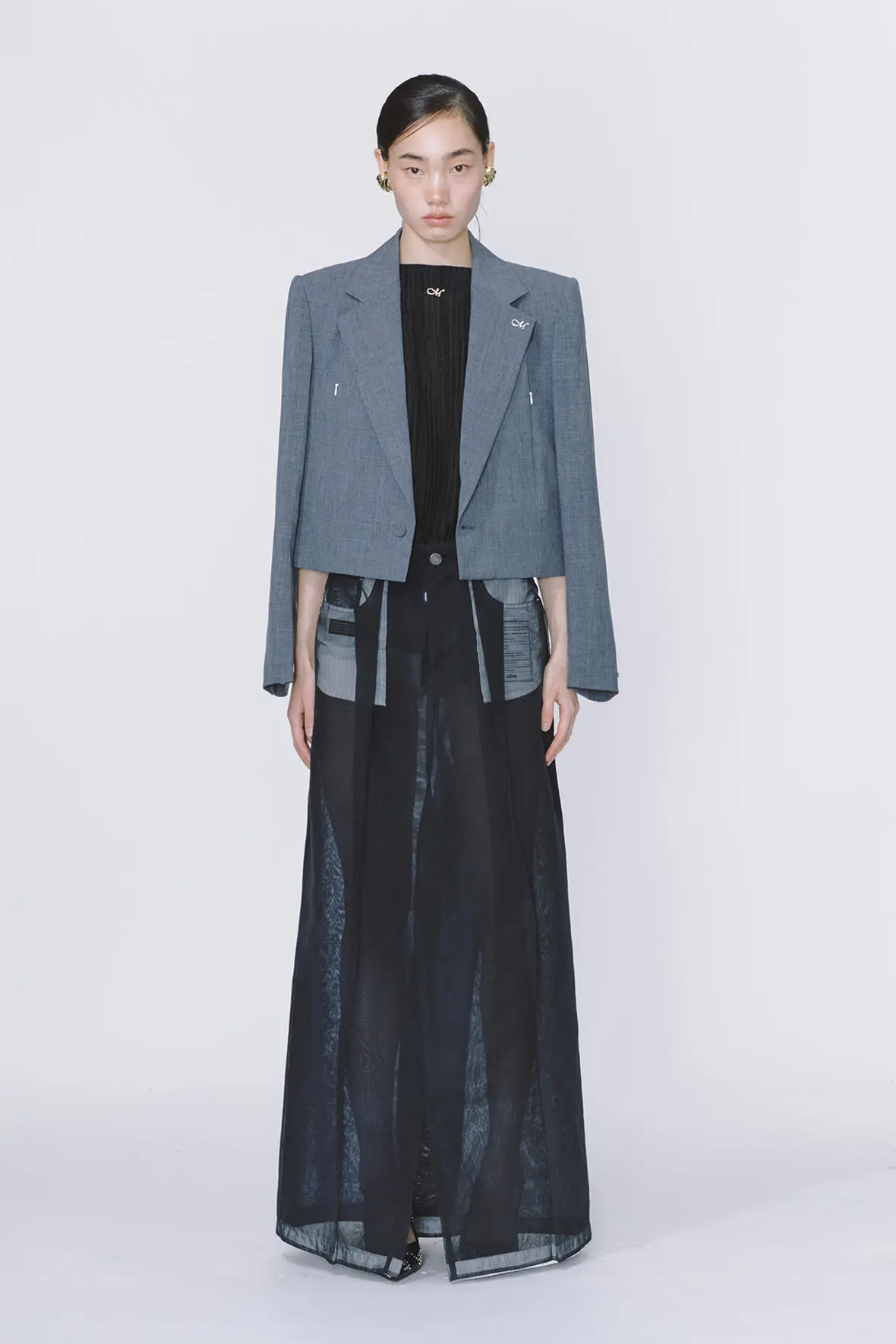 See Through Pants Tail Skirt