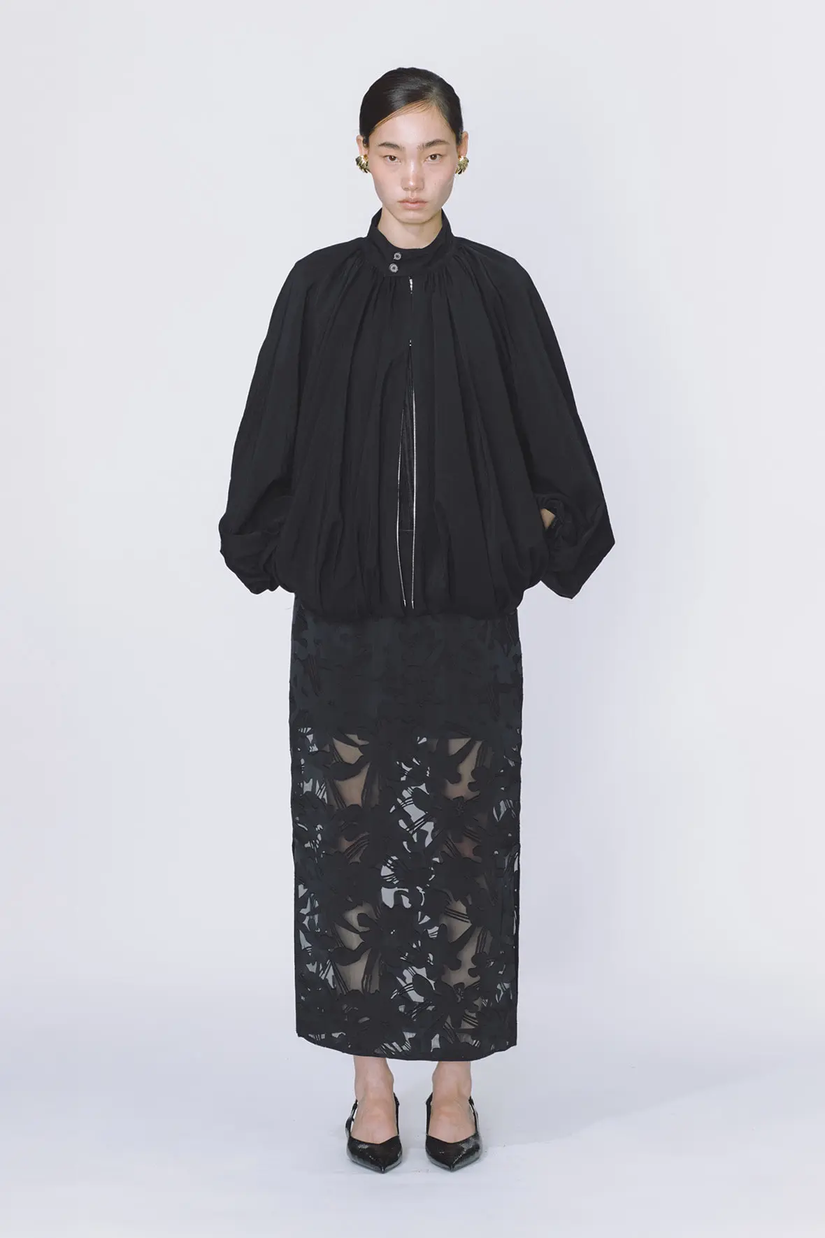 Balloon Hem Herrington Jacket