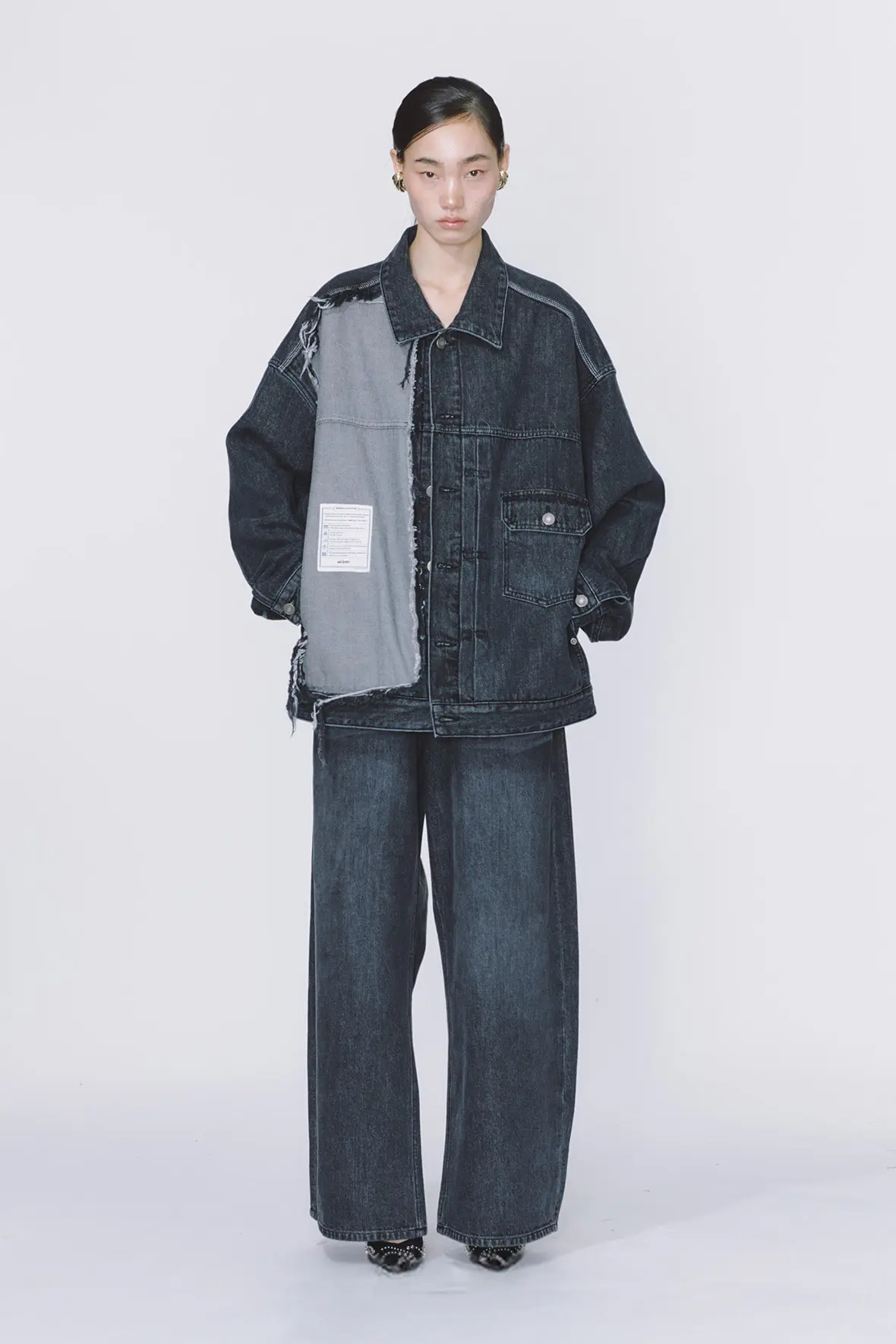 Raw Cut Half And Half 2-Tuck Denim Trucker