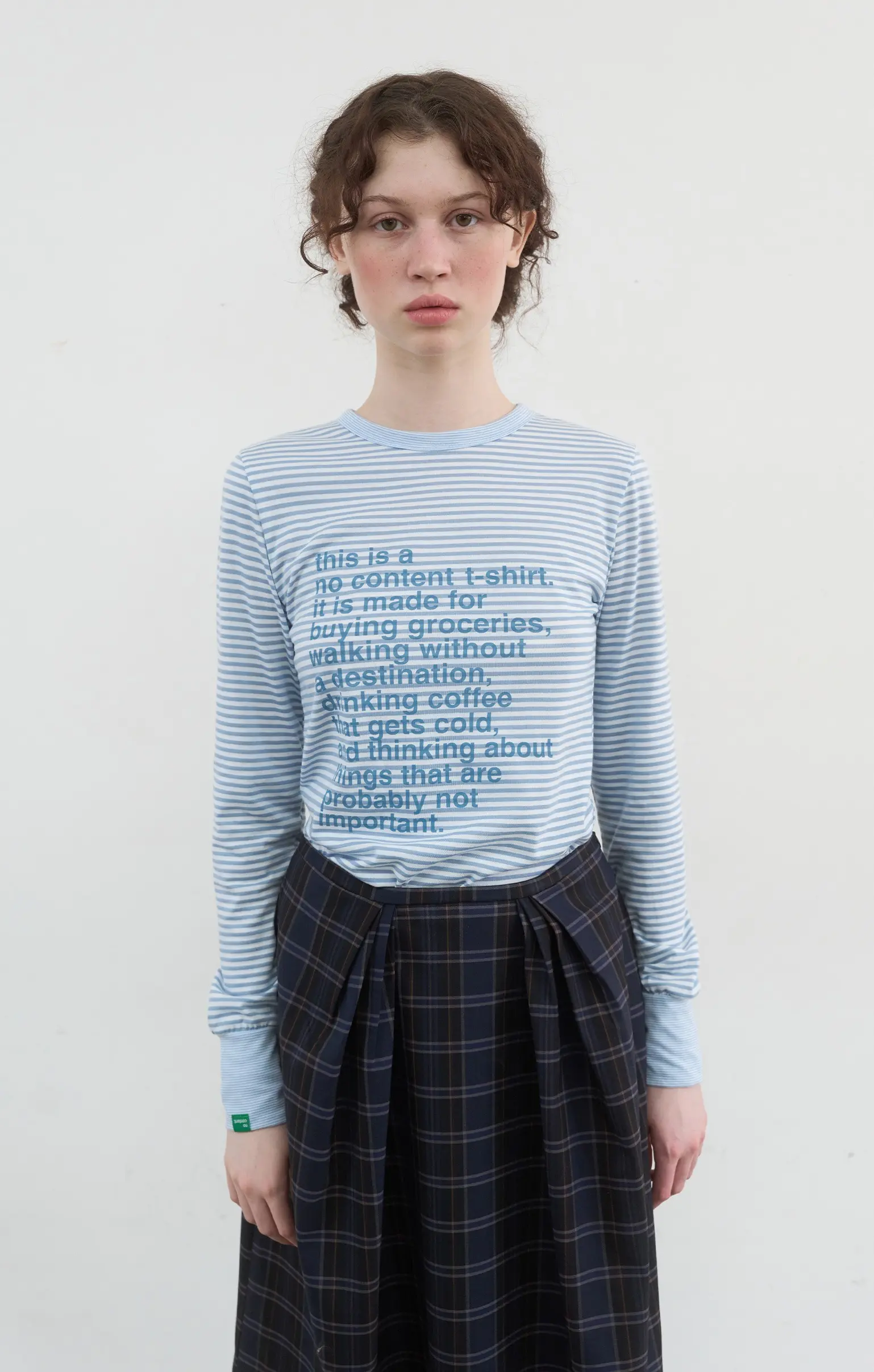 Coffee Stripe T (Skyblue)