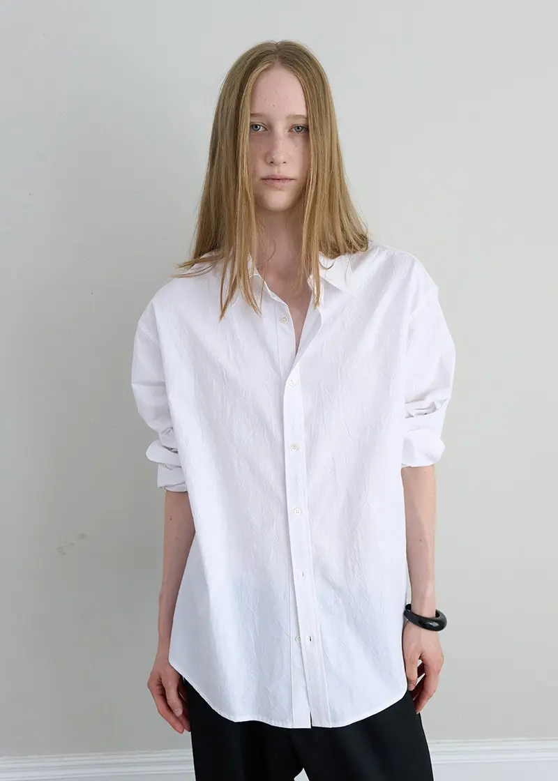 Classic Wrinkled Shirt (White)
