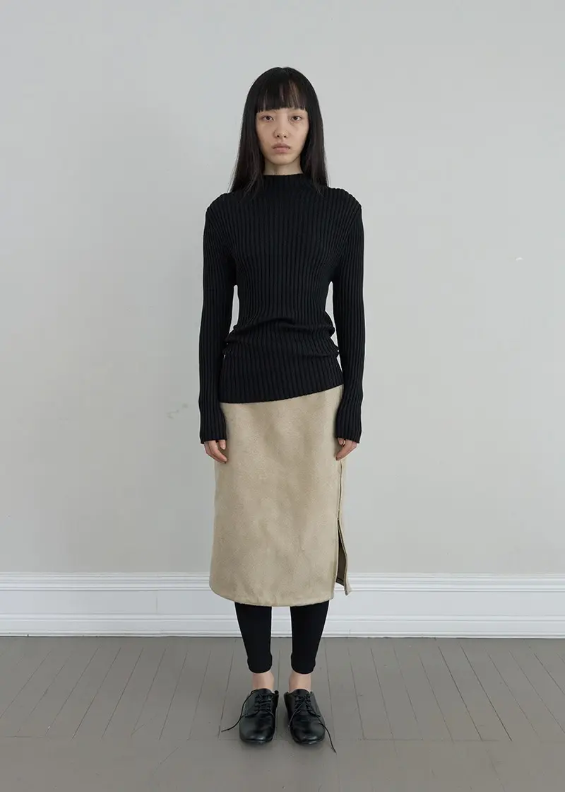 Soft Ribbed Leggings (Black)