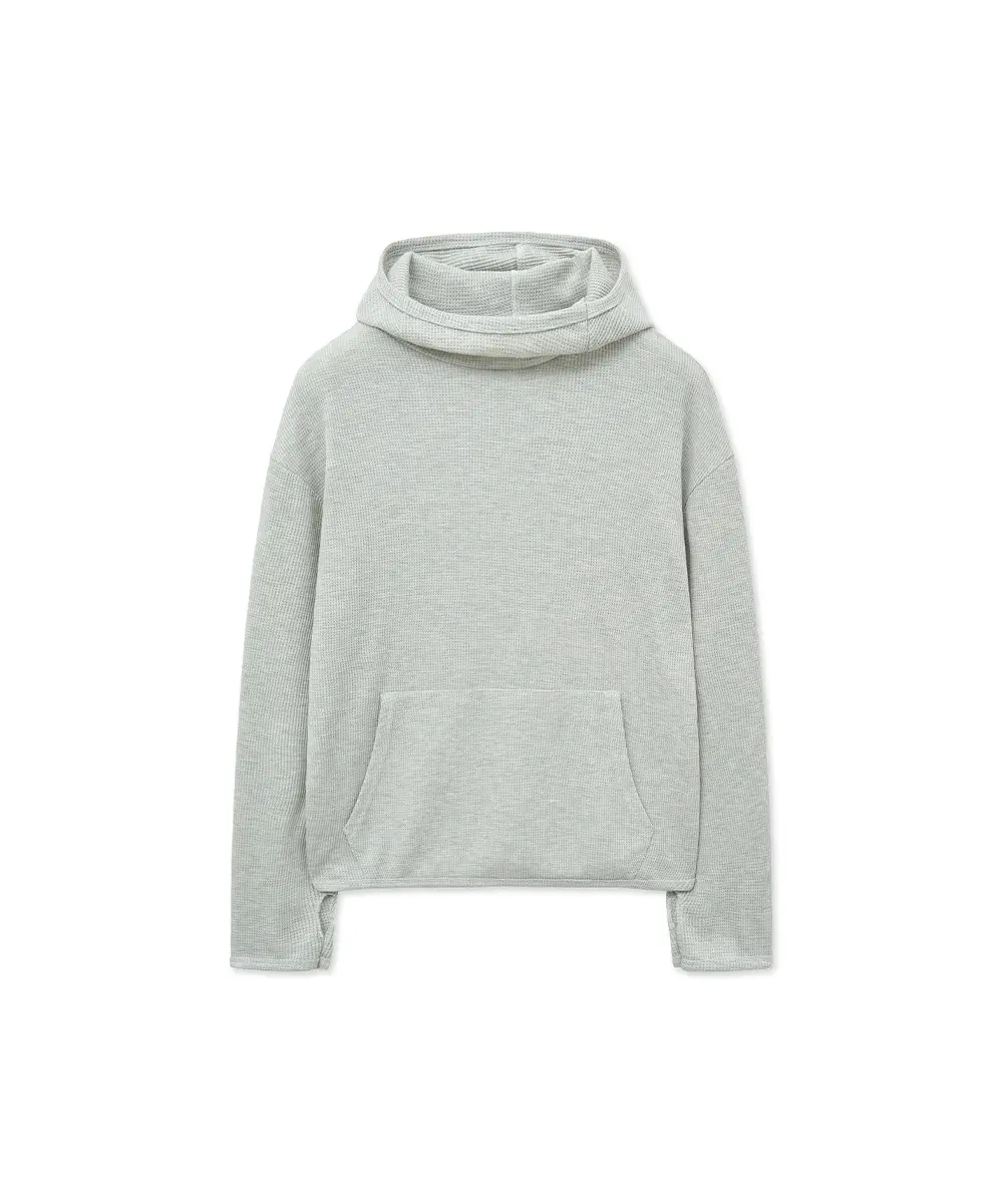 Waffle Hooded T-Shirts (Oatmeal)