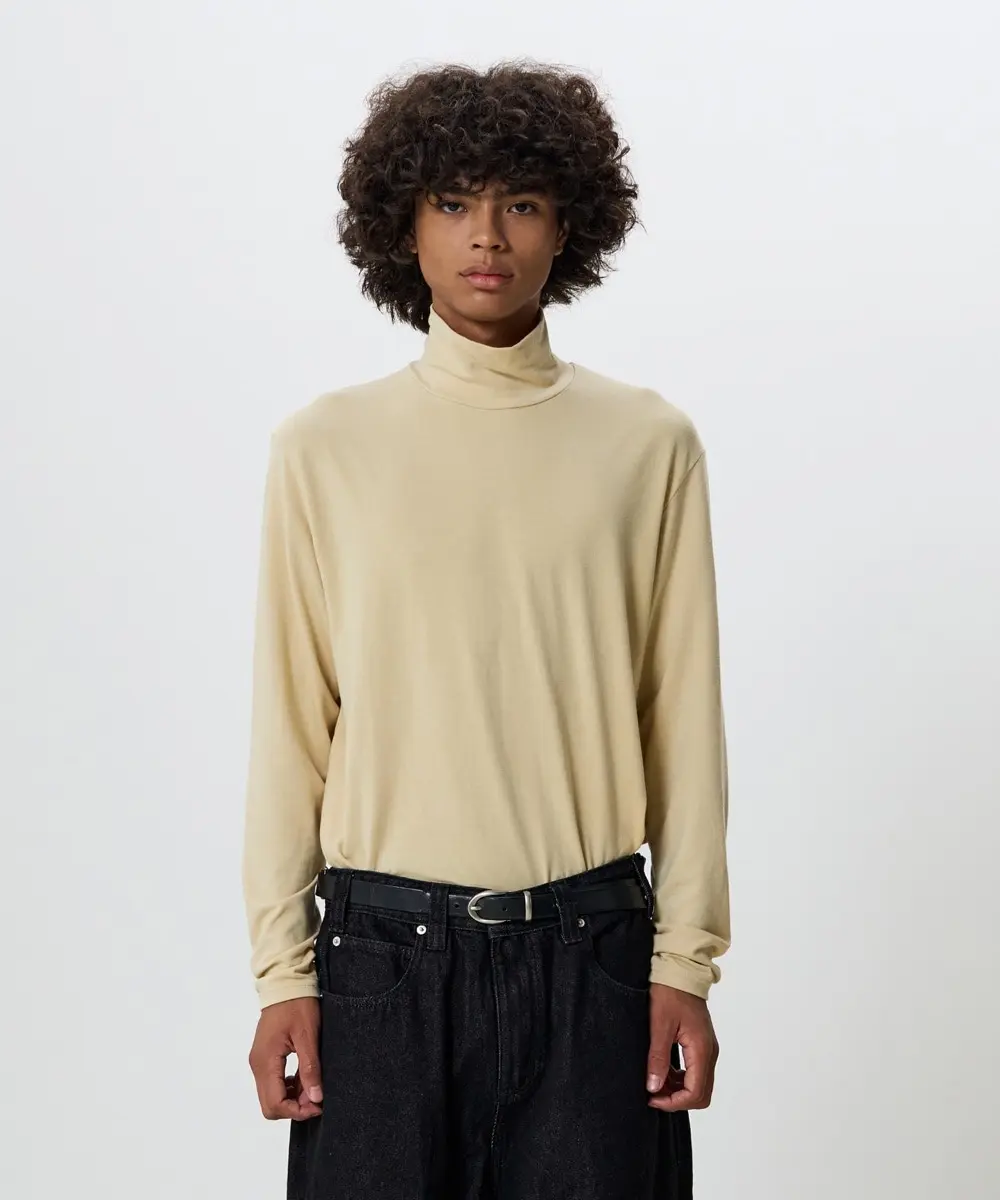 Mellow Turtle Neck T-Shirts (Yellow)