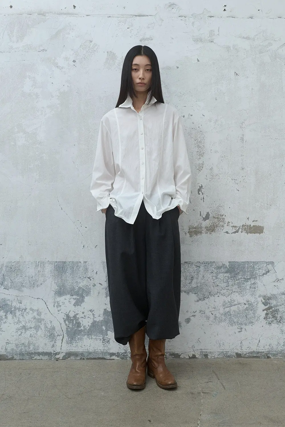 Shape Wire Shirt (Ivory)