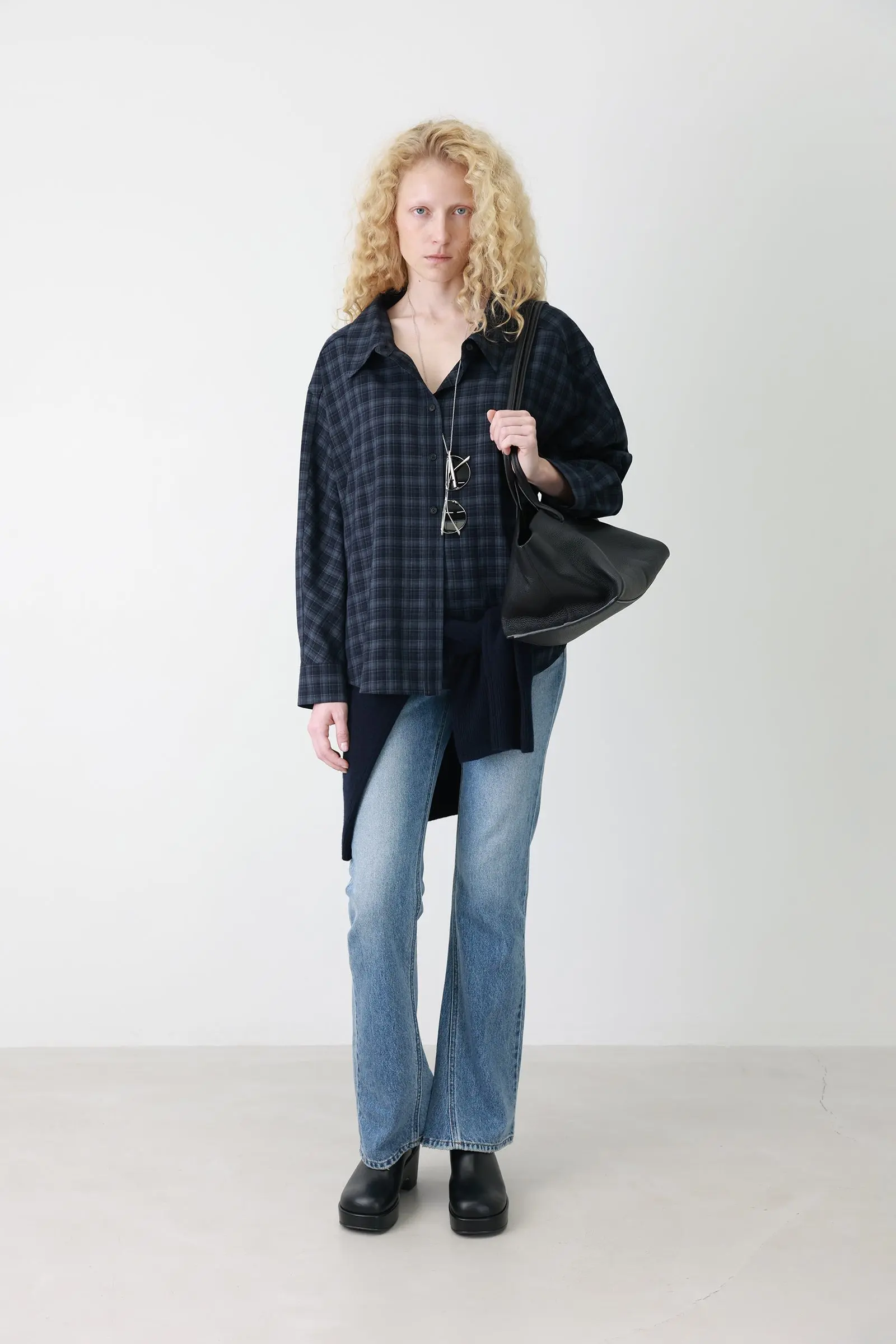 Country Check Shirt Navy