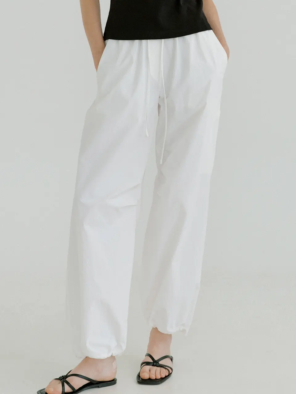parachute pants (ivory) orc 6063