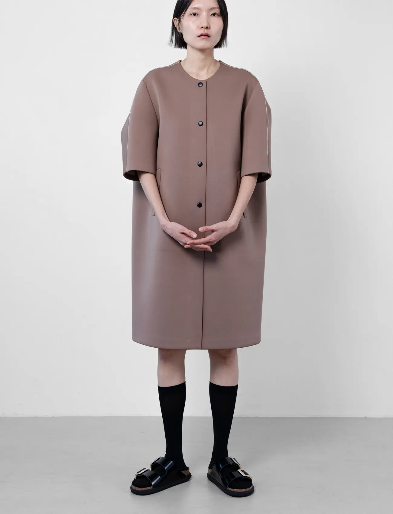 Reversible Two-Way Coat (Camel & Ivory)